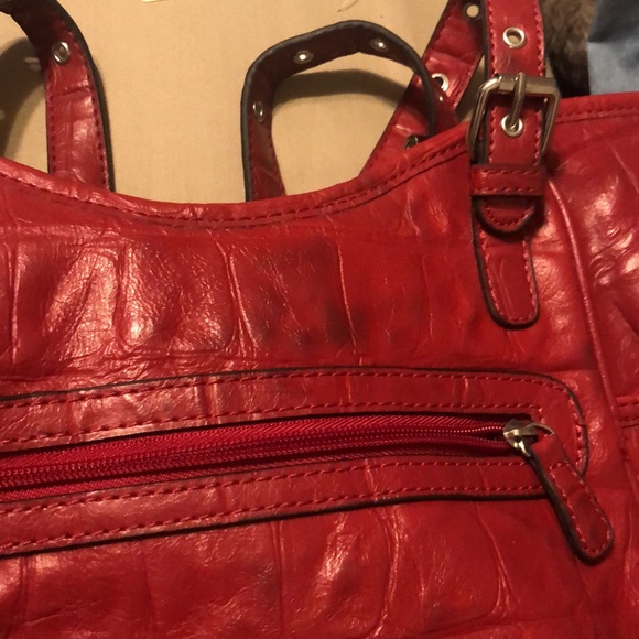 Nicole by Nicole Miller Red Shoulder Bag - Picture 12 of 12